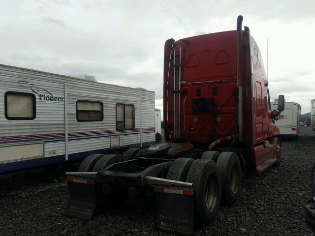 1FUJGLBG0BSAW5820 - 2011 FREIGHTLINER CASCADIA 1 RED photo 4