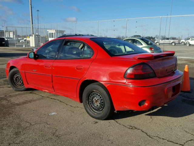 1G2NW52EXXM883140 - 1999 PONTIAC GRAND AM G RED photo 3