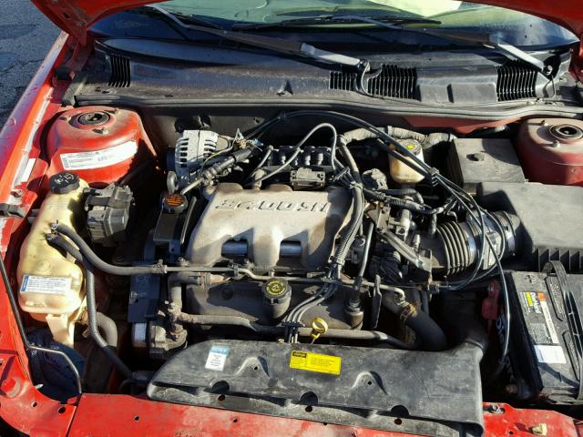 1G2NW52EXXM883140 - 1999 PONTIAC GRAND AM G RED photo 7