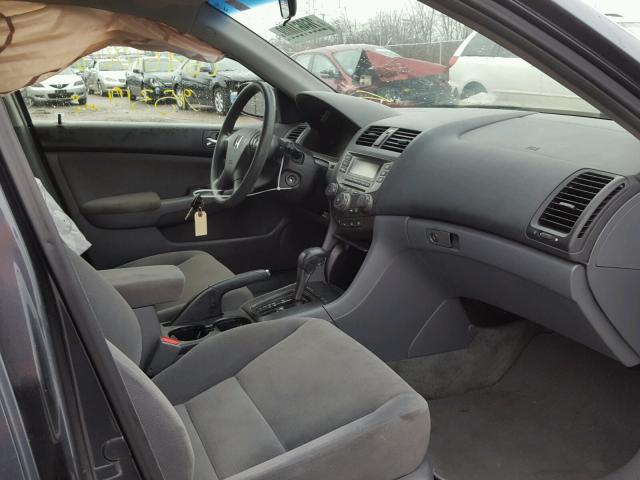 1HGCM56477A145566 - 2007 HONDA ACCORD LX GRAY photo 5