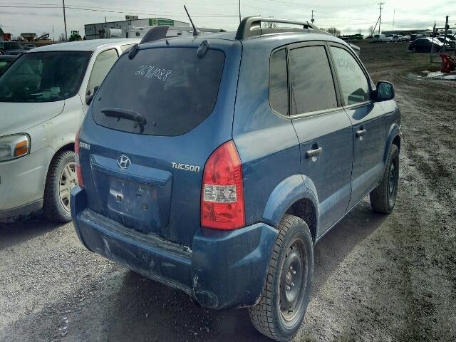 KM8JM12B59U970389 - 2009 HYUNDAI TUCSON GLS BLUE photo 4