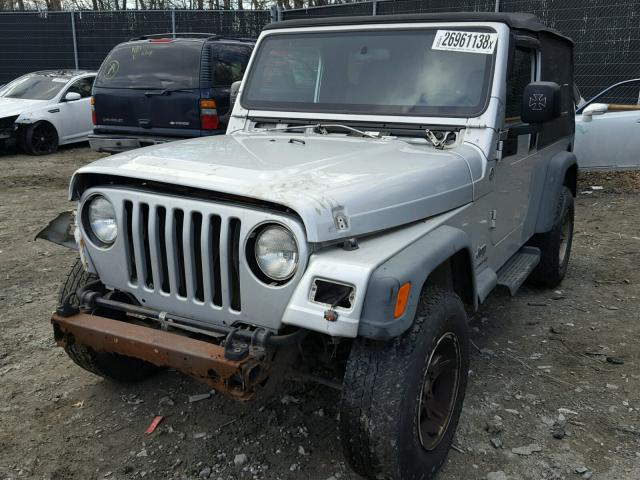 1J4FA44S06P787259 - 2006 JEEP WRANGLER / SILVER photo 2