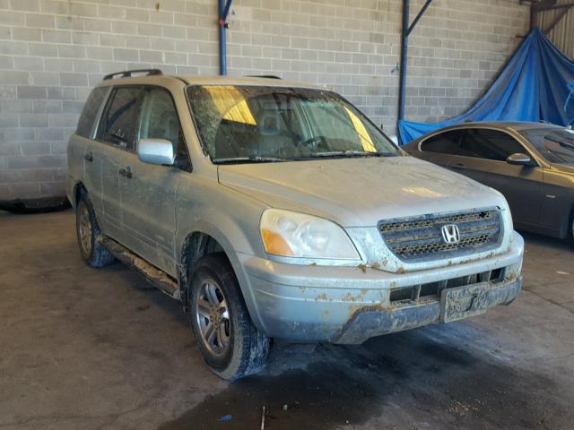 2HKYF18553H543343 - 2003 HONDA PILOT EXL SILVER photo 1