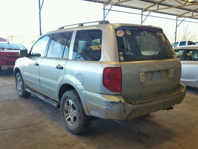 2HKYF18553H543343 - 2003 HONDA PILOT EXL SILVER photo 3