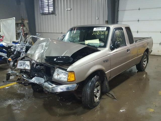 1FTYR44U33PB55196 - 2003 FORD RANGER SUP TAN photo 2