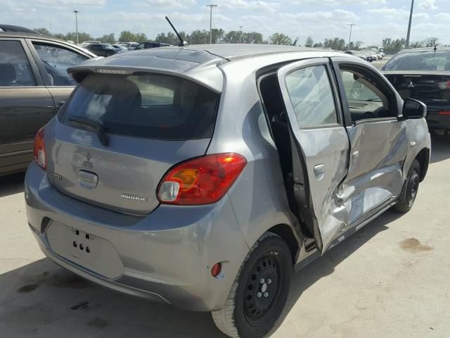 ML32A3HJ6FH051259 - 2015 MITSUBISHI MIRAGE DE GRAY photo 4