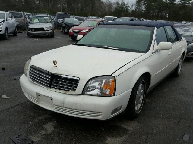 1G6KD54Y12U142835 - 2002 CADILLAC DEVILLE WHITE photo 2