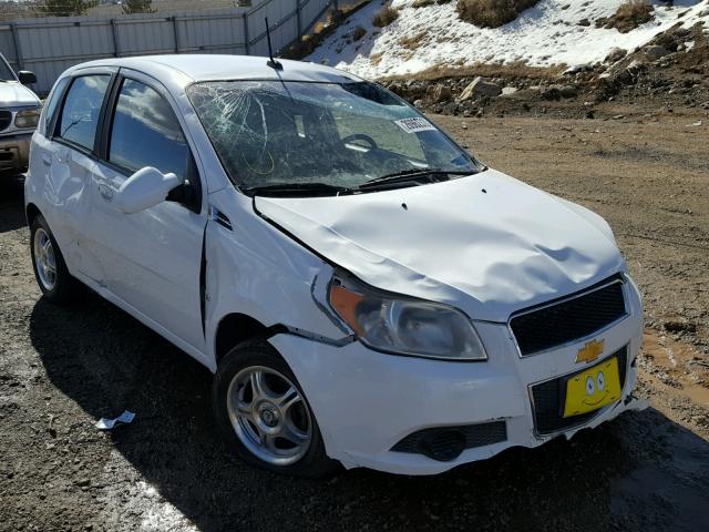 KL1TD66E29B622891 - 2009 CHEVROLET AVEO LS WHITE photo 1