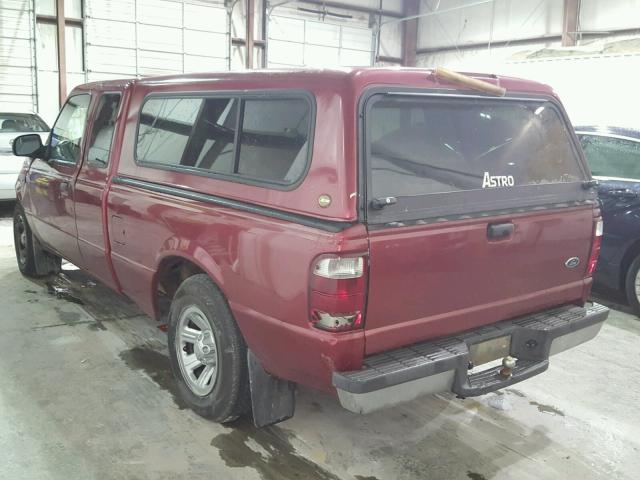 1FTYR14U12TA03812 - 2002 FORD RANGER SUP BURGUNDY photo 3