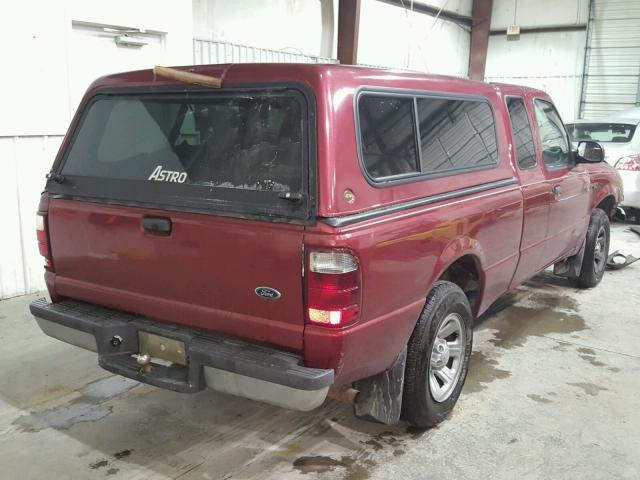 1FTYR14U12TA03812 - 2002 FORD RANGER SUP BURGUNDY photo 4