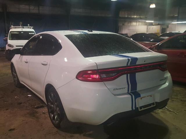 1C3CDFBA5DD334103 - 2013 DODGE DART SXT WHITE photo 3