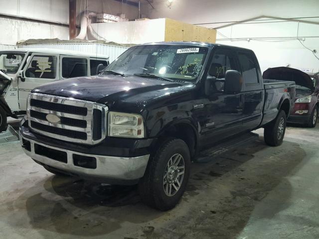 1FTWW31P06EB26280 - 2006 FORD F350 SRW S BLACK photo 2