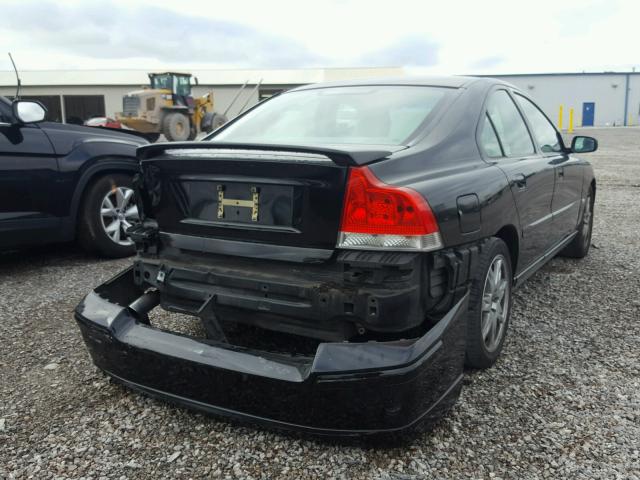 YV1RS592862500661 - 2006 VOLVO S60 2.5T BLACK photo 4