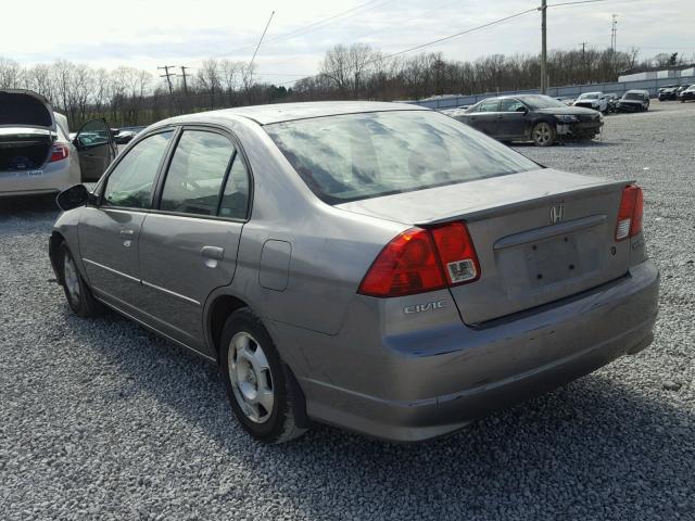 JHMES96674S009450 - 2004 HONDA CIVIC HYBR GRAY photo 3