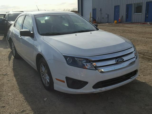 3FAHP0GA8AR241910 - 2010 FORD FUSION S WHITE photo 1