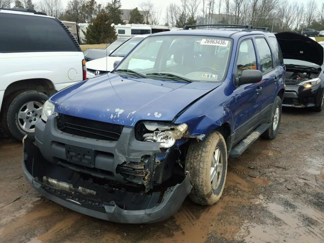 1FMYU02Z35KA95342 - 2005 FORD ESCAPE XLS BLUE photo 2