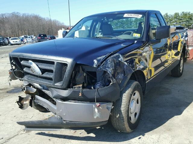 1FTRF12W86NB40323 - 2006 FORD F150 BLUE photo 2