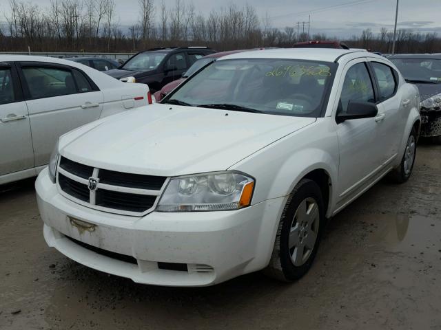 1B3LC46K78N670102 - 2008 DODGE AVENGER SE WHITE photo 2