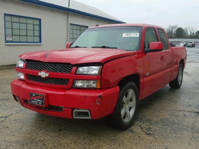 2GCEK19N931352278 - 2003 CHEVROLET SILVERADO RED photo 2