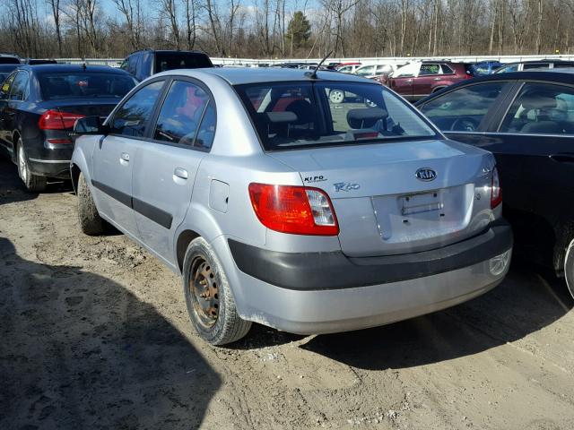 KNADE223196504358 - 2009 KIA RIO BASE GRAY photo 3