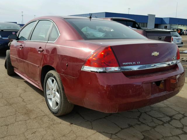 2G1WB5EK3B1218199 - 2011 CHEVROLET IMPALA LT RED photo 3