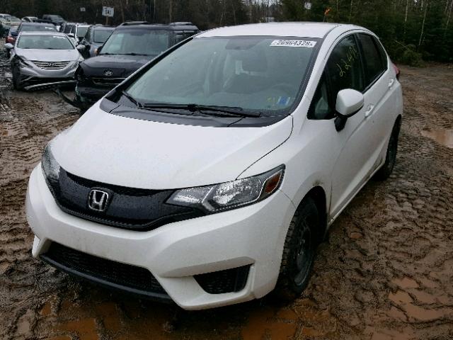 3HGGK5H59GM100337 - 2016 HONDA FIT LX WHITE photo 2