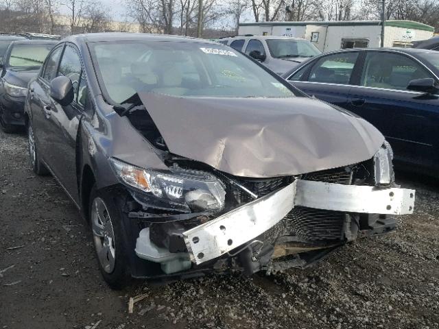 2HGFB2F52DH598873 - 2013 HONDA CIVIC LX BROWN photo 1