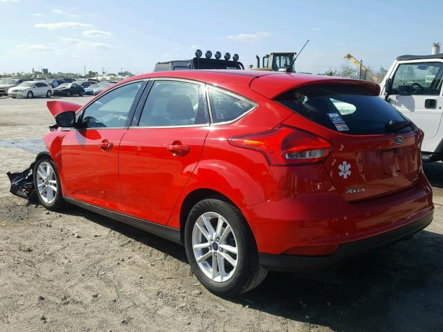 1FADP3K2XFL325409 - 2015 FORD FOCUS SE RED photo 3