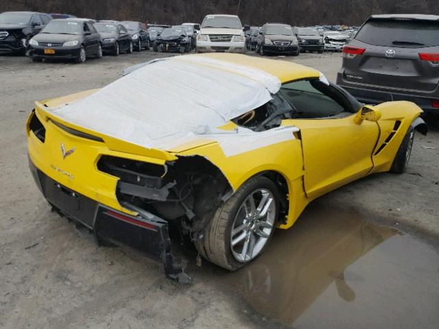 1G1YB2D76G5118866 - 2016 CHEVROLET CORVETTE S YELLOW photo 4