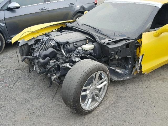 1G1YB2D76G5118866 - 2016 CHEVROLET CORVETTE S YELLOW photo 9