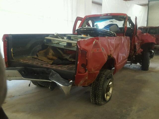 3D7KS26D06G287987 - 2006 DODGE RAM 2500 S RED photo 4