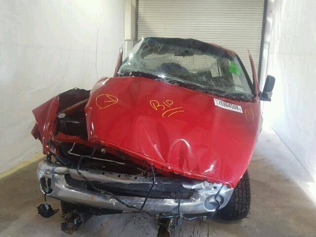 3D7KS26D06G287987 - 2006 DODGE RAM 2500 S RED photo 9