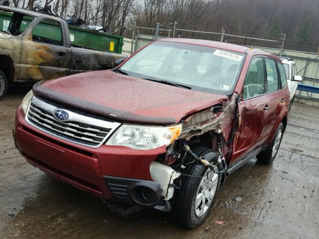 JF2SH61619H734623 - 2009 SUBARU FORESTER 2 RED photo 2