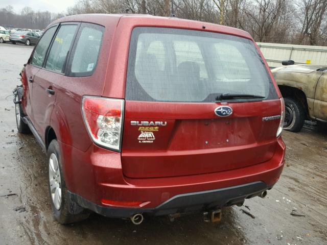 JF2SH61619H734623 - 2009 SUBARU FORESTER 2 RED photo 3