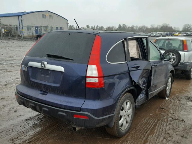 5J6RE48769L019739 - 2009 HONDA CR-V EXL BLUE photo 4