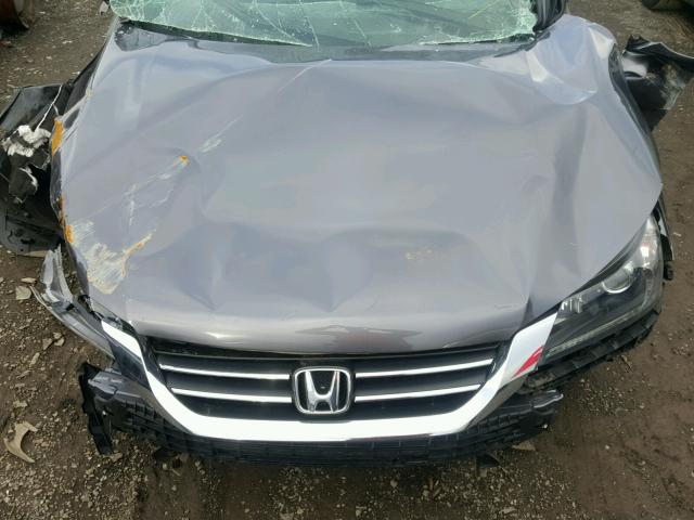 1HGCR2F33FA042960 - 2015 HONDA ACCORD LX GRAY photo 7