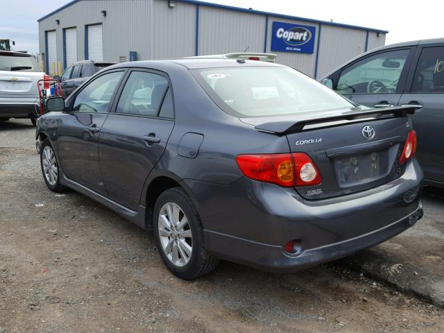 2T1BU4EE4AC450623 - 2010 TOYOTA COROLLA BA GRAY photo 3