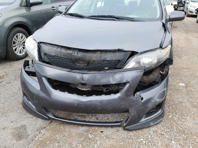 2T1BU4EE4AC450623 - 2010 TOYOTA COROLLA BA GRAY photo 9