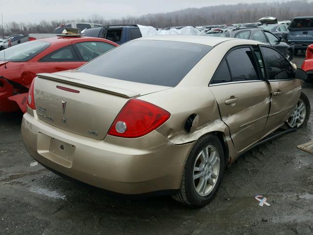 1G2ZG558364281991 - 2006 PONTIAC G6 SE1 TAN photo 4