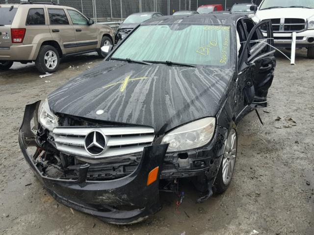 WDDGF54X58F131358 - 2008 MERCEDES-BENZ C 300 BLACK photo 2