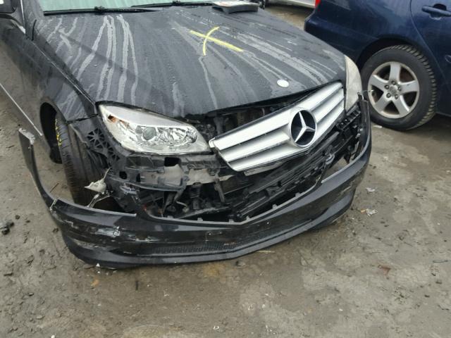 WDDGF54X58F131358 - 2008 MERCEDES-BENZ C 300 BLACK photo 9