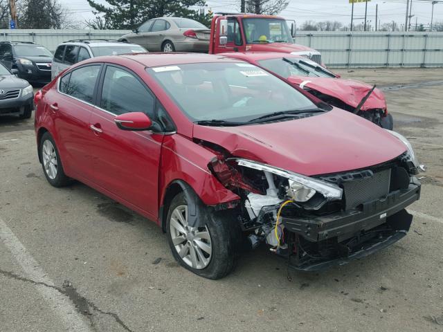 KNAFX4A84F5290138 - 2015 KIA FORTE EX RED photo 1