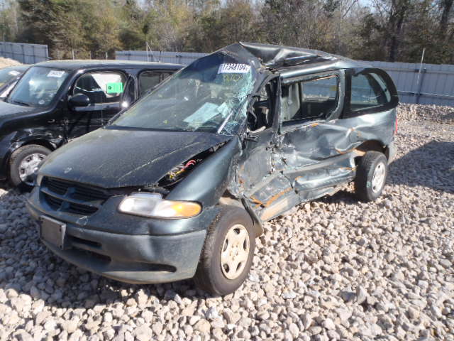 2B4FP25B2YR813530 - 2000 DODGE CARAVAN GREEN photo 2