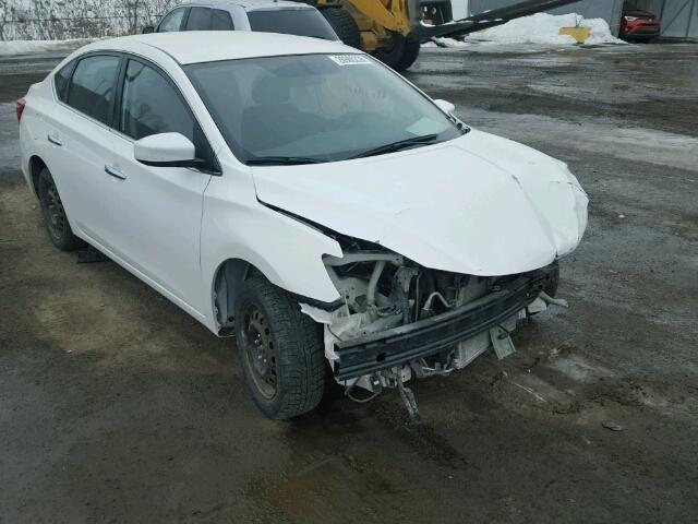 3N1AB7AP9GL658287 - 2016 NISSAN SENTRA S WHITE photo 1