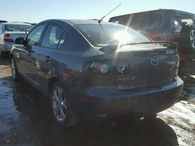 JM1BK32F781148836 - 2008 MAZDA 3 I GRAY photo 3