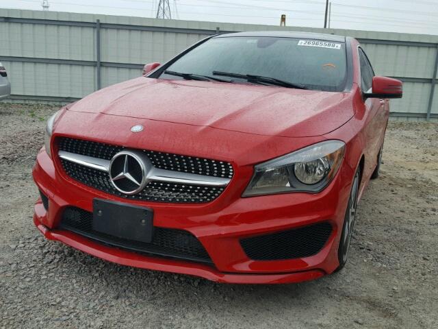 WDDSJ4EB2FN170434 - 2015 MERCEDES-BENZ CLA 250 RED photo 2