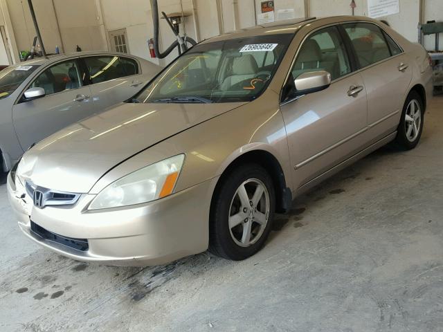 1HGCM56634A100007 - 2004 HONDA ACCORD EX TAN photo 2