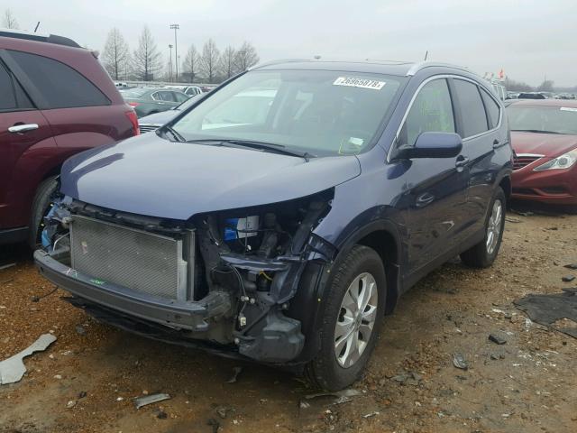 5J6RM4H79CL005957 - 2012 HONDA CR-V EXL BLACK photo 2