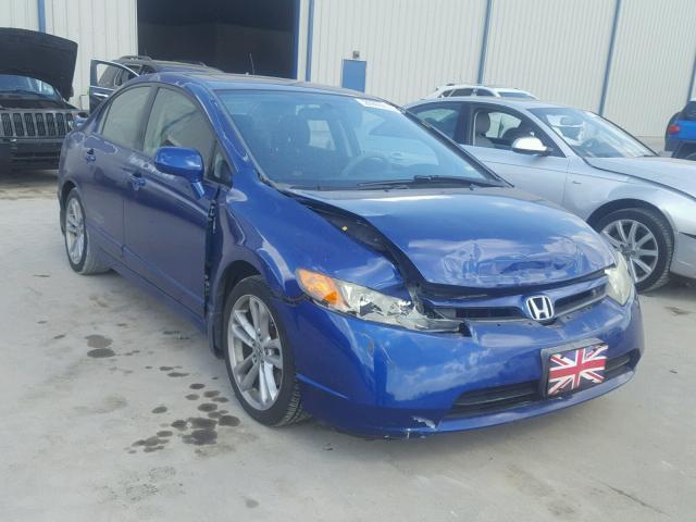 2HGFA55587H705368 - 2007 HONDA CIVIC SI BLUE photo 1