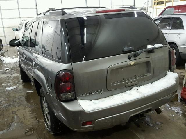 1GNDT13SX72184901 - 2007 CHEVROLET TRAILBLAZE SILVER photo 3